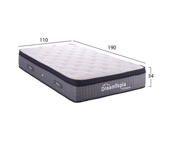 ΣΤΡΩΜΑ DREAMTOPIA, σειρά ULTIMATE HM661.110 POCKET SPRING ΜΕ ΑΝΩΣΤΡΩΜΑ 110X190x34Yεκ. - POCKET SPRING ΜΕ MEMORY FOAM στο Milonadakis.gr