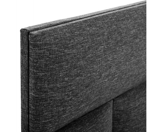 ΚΡΕΒΑΤΙ SOLEDAD ΑΠΟ ΓΚΡΙ ΥΦΑΣΜΑ HM644.01 ΓΙΑ ΣΤΡΩΜΑ 150x200 εκ. - ΚΡΕΒΑΤΙΑ στο Milonadakis.gr