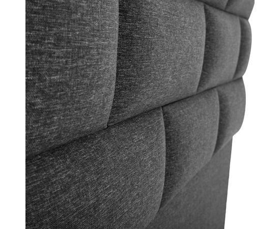 ΚΡΕΒΑΤΙ SOLEDAD ΑΠΟ ΓΚΡΙ ΥΦΑΣΜΑ HM644.01 ΓΙΑ ΣΤΡΩΜΑ 150x200 εκ. - ΚΡΕΒΑΤΙΑ στο Milonadakis.gr