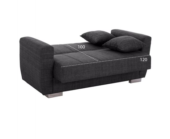 ΚΑΝΑΠΕΣ ΚΡΕΒΑΤΙ POLYA ΔΙΘΕΣΙΟΣ ΓΚΡΙ HM3241.03 150x84x88 εκ. - ΚΑΝΑΠΕΔΕΣ-ΣΑΛΟΝΙΑ στο Milonadakis.gr
