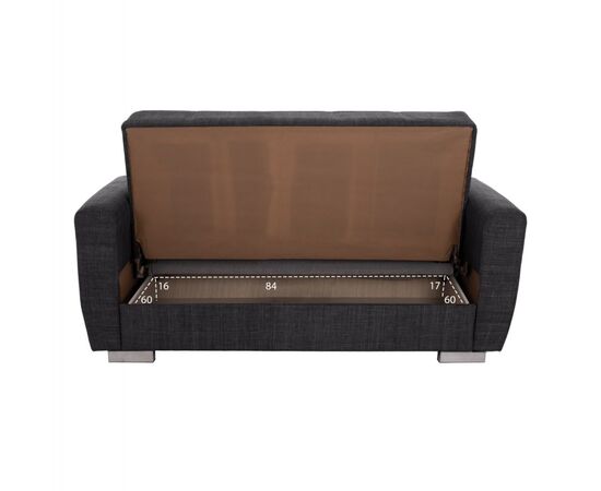 ΚΑΝΑΠΕΣ ΚΡΕΒΑΤΙ POLYA ΔΙΘΕΣΙΟΣ ΓΚΡΙ HM3241.03 150x84x88 εκ. - ΚΑΝΑΠΕΔΕΣ-ΣΑΛΟΝΙΑ στο Milonadakis.gr