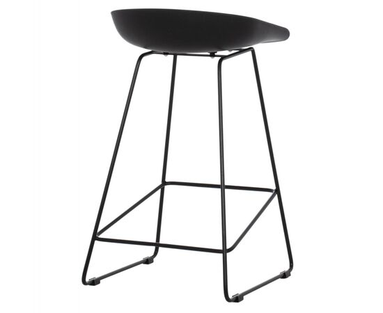 ΣΚΑΜΠΟ ΜΠΑΡ NAILA HM9299.02 ΜΑΥΡΟ ΜΕΣΑΙΟΥ ΥΨΟΥΣ 44x44x74Yεκ. - ΣΚΑΜΠΟ ΜΠΑΡ στο Milonadakis.gr