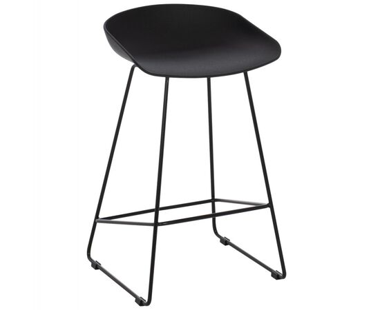 ΣΚΑΜΠΟ ΜΠΑΡ NAILA HM9299.02 ΜΑΥΡΟ ΜΕΣΑΙΟΥ ΥΨΟΥΣ 44x44x74Yεκ. - ΣΚΑΜΠΟ ΜΠΑΡ στο Milonadakis.gr