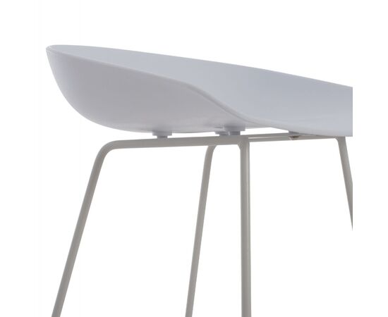 ΣΚΑΜΠΟ ΜΠΑΡ NAILA HM9299.01 ΛΕΥΚΟ ΜΕΣΑΙΟΥ ΥΨΟΥΣ 44x44x74Yεκ. - ΣΚΑΜΠΟ ΜΠΑΡ στο Milonadakis.gr