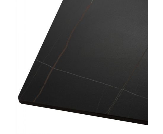 ΤΡΑΠΕΖΙ ΤΡΑΠΕΖΑΡΙΑΣ SYNTEC HM9308.01 SINTERED STONE ΜΑΥΡΟ ΜΕΤΑΛΛΙΚΑ ΠΟΔΙΑ 160x90x75Y εκ. - ΤΡΑΠΕΖΙΑ ΚΟΥΖΙΝΑΣ στο Milonadakis.gr