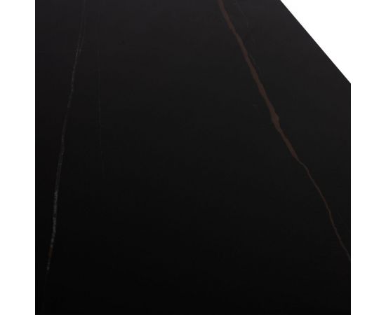 ΤΡΑΠΕΖΙ ΤΡΑΠΕΖΑΡΙΑΣ SYNTEC HM9308.01 SINTERED STONE ΜΑΥΡΟ ΜΕΤΑΛΛΙΚΑ ΠΟΔΙΑ 160x90x75Y εκ. - ΤΡΑΠΕΖΙΑ ΚΟΥΖΙΝΑΣ στο Milonadakis.gr