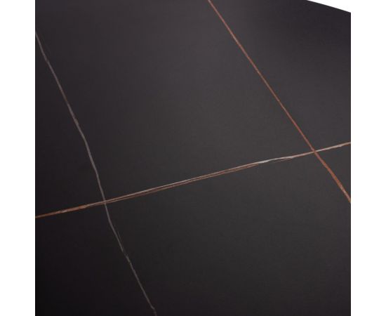ΤΡΑΠΕΖΙ ΤΡΑΠΕΖΑΡΙΑΣ ΣΤΡΟΓΓΥΛΟ SYNTEC HM9309.01 SINTERED STONE ΜΑΥΡΟ ΜΕΤΑΛΛΙΚΑ ΠΟΔΙΑ Φ115x75Y εκ. - ΤΡΑΠΕΖΙΑ ΚΟΥΖΙΝΑΣ στο Milonadakis.gr