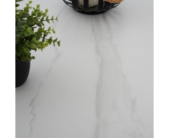 ΤΡΑΠΕΖΙ ΤΡΑΠΕΖΑΡΙΑΣ ΣΤΡΟΓΓΥΛΟ SYNTEC HM9309.02 SINTERED STONE ΛΕΥΚΟ ΜΕΤΑΛ.ΠΟΔΙΑ Φ115x75Y εκ. - ΤΡΑΠΕΖΙΑ ΚΟΥΖΙΝΑΣ στο Milonadakis.gr