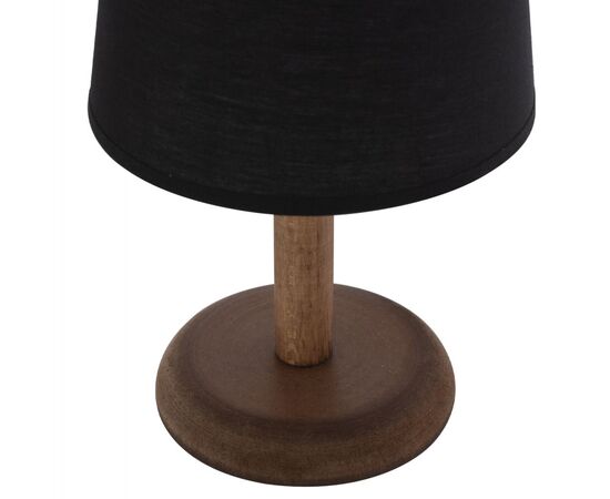 ΕΠΙΤΡΑΠΕΖΙΟ ΦΩΤΙΣΤΙΚΟ ΞΥΛΙΝΟ ΜΕ ΚΥΛΙΝΔΡΙΚΟ ΚΑΠΕΛΟ ΜΑΥΡΟ Φ15x34Yεκ.HM7692.01 - ΕΠΙΤΡΑΠΕΖΙΑ ΦΩΤΙΣΤΙΚΑ στο Milonadakis.gr