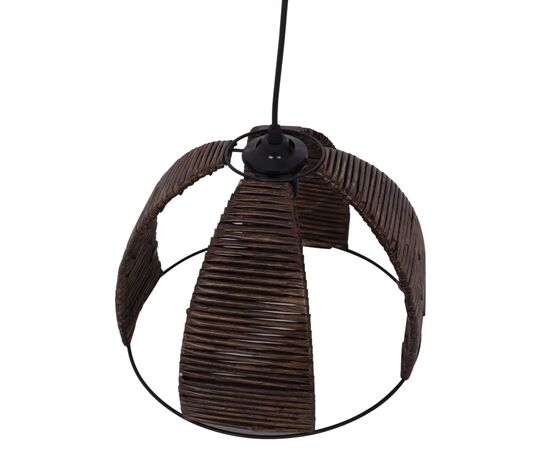 ΦΩΤΙΣΤΙΚΟ ΟΡΟΦΗΣ ΜΕΤΑΛΛΙΚΟ ΚΑΠΕΛΟ ΜΕ ΞΥΛΙΝΕΣ ΚΑΘΕΤΕΣ ΛΩΡΙΔΕΣ Φ30x83Yεκ.HM7703.01 - ΦΩΤΙΣΤΙΚΑ ΟΡΟΦΗΣ στο Milonadakis.gr