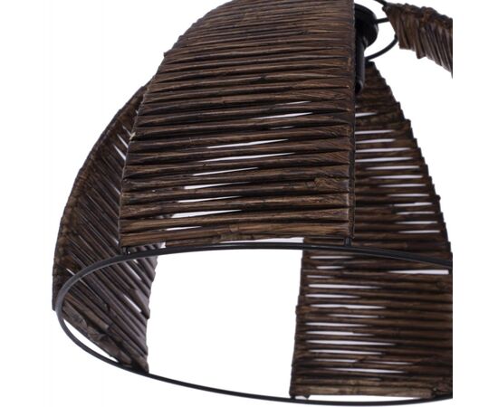 ΦΩΤΙΣΤΙΚΟ ΟΡΟΦΗΣ ΜΕΤΑΛΛΙΚΟ ΚΑΠΕΛΟ ΜΕ ΞΥΛΙΝΕΣ ΚΑΘΕΤΕΣ ΛΩΡΙΔΕΣ Φ30x83Yεκ.HM7703.01 - ΦΩΤΙΣΤΙΚΑ ΟΡΟΦΗΣ στο Milonadakis.gr