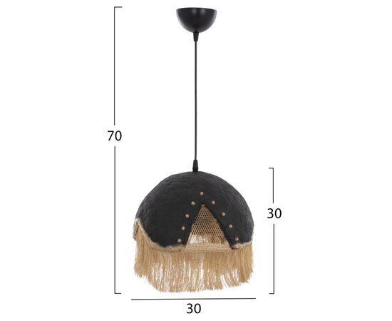 ΦΩΤΙΣΤΙΚΟ ΟΡΟΦΗΣ ΜΕΤΑΛΛΟ ΜΕ ΚΡΟΣΙΑ Φ30x70Yεκ.HM7693.01 - ΦΩΤΙΣΤΙΚΑ ΟΡΟΦΗΣ στο Milonadakis.gr