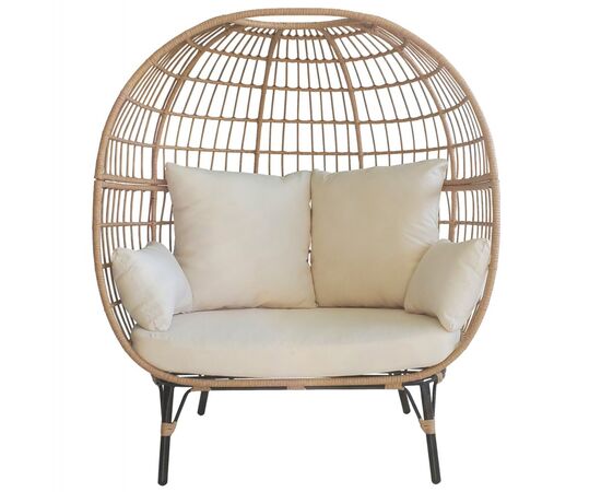 ΠΟΛΥΘΡΟΝΑ ΦΩΛΙΑ MIAMI 2 ΑΤΟΜΩΝ ΤΥΠΟΥ RATTAN HM5870.01 130x80x157Υ εκ. - ΚΑΡΕΚΛΕΣ - ΠΟΛΥΘΡΟΝΕΣ στο Milonadakis.gr