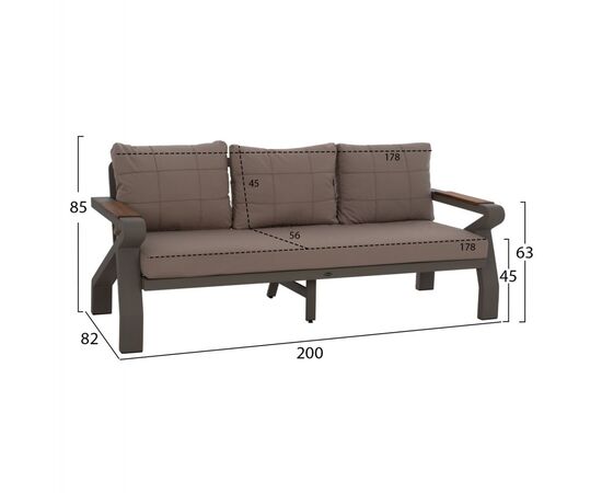 ΣΕΤ ΣΑΛΟΝΙ 4ΤΜΧ ΕΞΩΤΕΡΙΚΟΥ ΧΩΡΟΥ ΑΛΟΥΜΙΝΙΟΥ KAI ΜΑΣΙΦ ΞΥΛΟ ΙΡΟΚΟ HM5885.01 - ΣΕΤ ΣΑΛΟΝΙΑ στο Milonadakis.gr