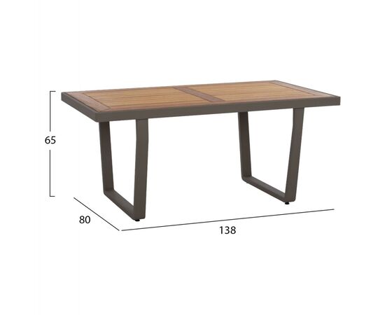 ΣΕΤ ΣΑΛΟΝΙ 4ΤΜΧ ΕΞΩΤΕΡΙΚΟΥ ΧΩΡΟΥ ΑΛΟΥΜΙΝΙΟΥ KAI ΜΑΣΙΦ ΞΥΛΟ ΙΡΟΚΟ HM5885.01 - ΣΕΤ ΣΑΛΟΝΙΑ στο Milonadakis.gr