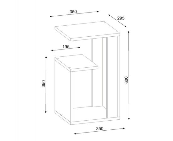 ΒΟΗΘΗΤΙΚΟ ΤΡΑΠΕΖΙ DAWN ΜΕΛΑΜΙΝΗΣ ΛΕΥΚΟ 35X29,5X60Yεκ.HM8880.11 - ΒΟΗΘΗΤΙΚΑ ΤΡΑΠΕΖΑΚΙΑ στο Milonadakis.gr