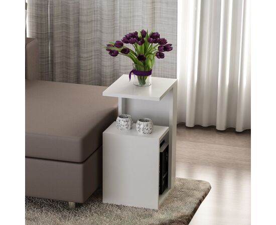 ΒΟΗΘΗΤΙΚΟ ΤΡΑΠΕΖΙ DAWN ΜΕΛΑΜΙΝΗΣ ΛΕΥΚΟ 35X29,5X60Yεκ.HM8880.11 - ΒΟΗΘΗΤΙΚΑ ΤΡΑΠΕΖΑΚΙΑ στο Milonadakis.gr