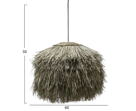 ΦΩΤΙΣΤΙΚΟ ΟΡΟΦΗΣ ΜΕ ΣΧΗΜΑ ΘΑΜΝΟΥ ΑΠΟ PANDAN GRASS ΣΕ ΦΥΣΙΚΟ HM7775 60x60x50Yεκ. - ΦΩΤΙΣΤΙΚΑ ΟΡΟΦΗΣ στο Milonadakis.gr