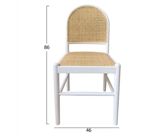 ΚΑΡΕΚΛΑ ΑΠΟ ΟΞΙΑ ΣΕ ΛΕΥΚΟ-RATTAN ΜΠΕΖ HM9407.03 43x50x87Yεκ. - ΚΑΡΕΚΛΕΣ - ΠΟΛΥΘΡΟΝΕΣ ΕΣ. στο Milonadakis.gr
