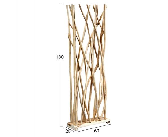 ΠΑΡΑΒΑΝ HM9371 ΑΠΟ ΜΑΣΙΦ ΞΥΛΟ ΤEAK ΦΥΣΙΚΟ 60x20x181  ΕΚ. - ΠΑΡΑΒΑΝ στο Milonadakis.gr