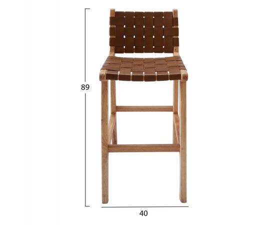 ΣΚΑΜΠΟ ΜΕ ΠΛΑΤΗ ΜΑΣΙΦ ΞΥΛΟ MINDI ΦΥΣΙΚΟ HM9380.01 40X53X89YΕΚ. - ΣΚΑΜΠΟ ΜΠΑΡ στο Milonadakis.gr