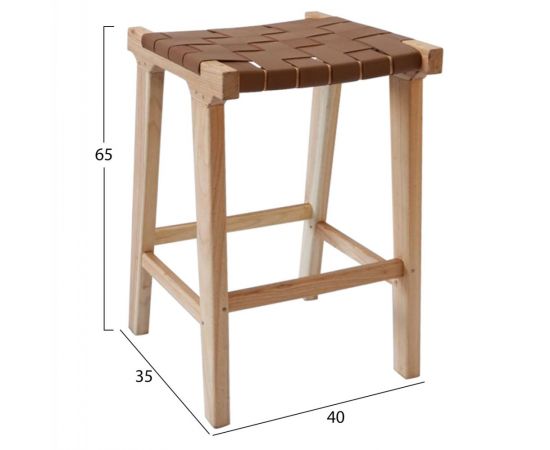 ΣΚΑΜΠΟ ΜΠΑΡ ΜΑΣΙΦ ΞΥΛΟ ΤEAK ΦΥΣΙΚΟ HM9382.01 40X35X65YΕΚ. - ΣΚΑΜΠΟ ΜΠΑΡ στο Milonadakis.gr