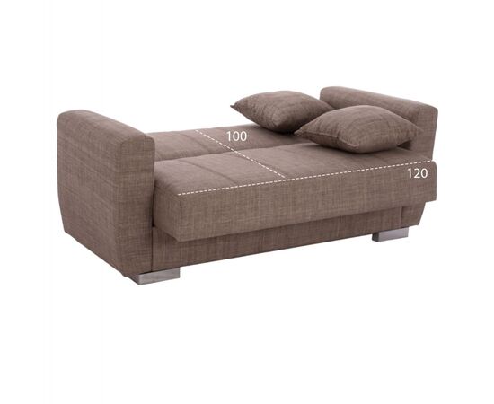 ΚΑΝΑΠΕΣ ΚΡΕΒΑΤΙ POLYA ΔΙΘΕΣΙΟΣ ΚΑΦΕ HM3241.02 150x84x88 εκ. - ΚΑΝΑΠΕΔΕΣ-ΣΑΛΟΝΙΑ στο Milonadakis.gr