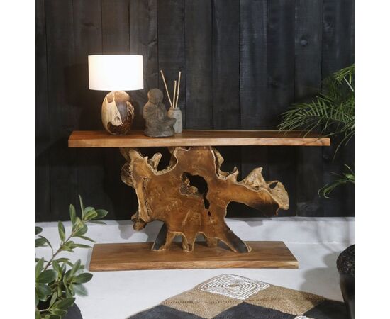 ΚΟΝΣΟΛΑ HM9357 ΑΠΟ ΜΑΣΙΦ ΞΥΛΟ ΤEAK ΦΥΣΙΚΟ 150X40X80YEK. - ΜΠΟΥΦΕΔΕΣ-ΚΟΝΣΟΛΕΣ στο Milonadakis.gr