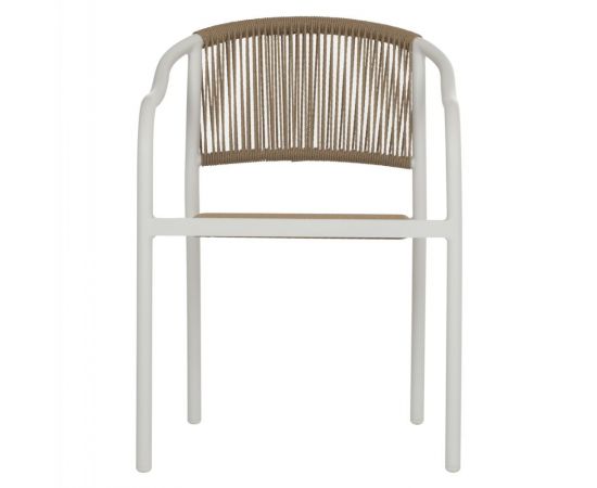 ΠΟΛΥΘΡΟΝΑ ΑΛΟΥΜΙΝΙΟΥ ΛΕΥΚΟ ΜΕ PE RATTAN WICKER HM5856.01 57x63x80Yεκ. - ΚΑΡΕΚΛΕΣ - ΠΟΛΥΘΡΟΝΕΣ στο Milonadakis.gr