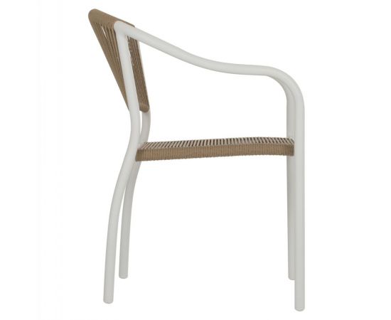 ΠΟΛΥΘΡΟΝΑ ΑΛΟΥΜΙΝΙΟΥ ΛΕΥΚΟ ΜΕ PE RATTAN WICKER HM5856.01 57x63x80Yεκ. - ΚΑΡΕΚΛΕΣ - ΠΟΛΥΘΡΟΝΕΣ στο Milonadakis.gr