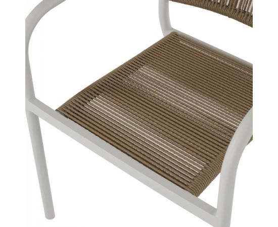 ΠΟΛΥΘΡΟΝΑ ΑΛΟΥΜΙΝΙΟΥ ΛΕΥΚΟ ΜΕ PE RATTAN WICKER HM5856.01 57x63x80Yεκ. - ΚΑΡΕΚΛΕΣ - ΠΟΛΥΘΡΟΝΕΣ στο Milonadakis.gr