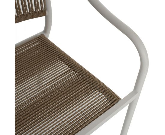ΠΟΛΥΘΡΟΝΑ ΑΛΟΥΜΙΝΙΟΥ ΛΕΥΚΟ ΜΕ PE RATTAN WICKER HM5856.01 57x63x80Yεκ. - ΚΑΡΕΚΛΕΣ - ΠΟΛΥΘΡΟΝΕΣ στο Milonadakis.gr