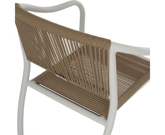 ΠΟΛΥΘΡΟΝΑ ΑΛΟΥΜΙΝΙΟΥ ΛΕΥΚΟ ΜΕ PE RATTAN WICKER HM5856.01 57x63x80Yεκ. - ΚΑΡΕΚΛΕΣ - ΠΟΛΥΘΡΟΝΕΣ στο Milonadakis.gr