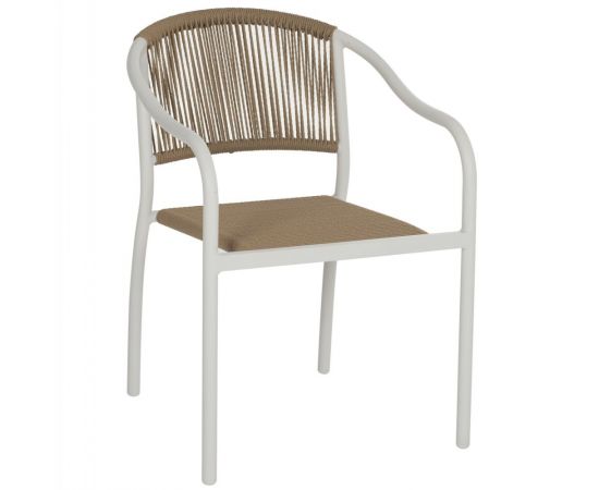 ΠΟΛΥΘΡΟΝΑ ΑΛΟΥΜΙΝΙΟΥ ΛΕΥΚΟ ΜΕ PE RATTAN WICKER HM5856.01 57x63x80Yεκ. - ΚΑΡΕΚΛΕΣ - ΠΟΛΥΘΡΟΝΕΣ στο Milonadakis.gr