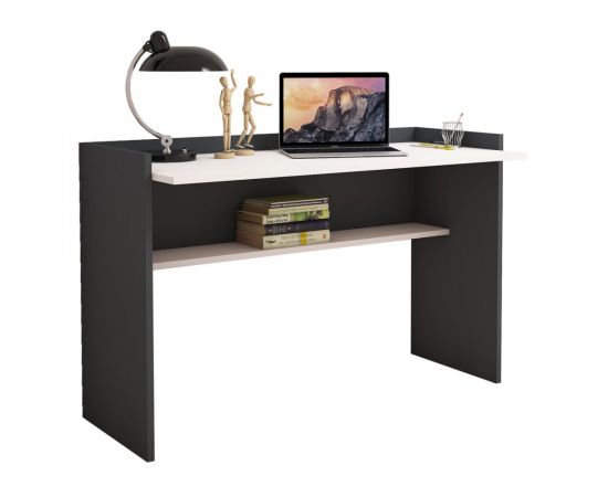 ΓΡΑΦΕΙΟ ΜΕΛΑΜΙΝΗΣ ΓΚΡΙ ΛΕΥΚΟ HM9227.13 118x58x80Υεκ. - ΓΡΑΦΕΙΑ στο Milonadakis.gr