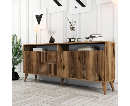 ΜΠΟΥΦΕΣ ΜΕΛΑΜΙΝΗΣ ΚΑΡΥΔΙ HM9431.04 180x35x78.6Υεκ. - ΜΠΟΥΦΕΔΕΣ-ΚΟΝΣΟΛΕΣ στο Milonadakis.gr