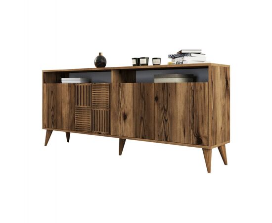 ΜΠΟΥΦΕΣ ΜΕΛΑΜΙΝΗΣ ΚΑΡΥΔΙ HM9431.04 180x35x78.6Υεκ. - ΜΠΟΥΦΕΔΕΣ-ΚΟΝΣΟΛΕΣ στο Milonadakis.gr