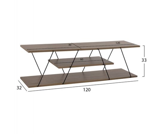 ΕΠΙΠΛΟ ΤΗΛΕΟΡΑΣΗΣ HM8922.13 TARS ΜΕΛΑΜΙΝΗ OLIVE GREY 120x32x33Yεκ. - ΕΠΙΠΛΑ ΤΗΛΕΟΡΑΣΗΣ στο Milonadakis.gr