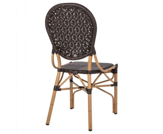 ΚΑΡΕΚΛΑ ΑΛΟΥΜΙΝΙΟΥ BAMBOO LOOK ΜΕ ΚΑΦΕ PE RATTAN HM5925.01 47x58x95Yεκ. - ΚΑΡΕΚΛΕΣ - ΠΟΛΥΘΡΟΝΕΣ στο Milonadakis.gr