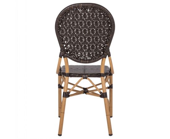 ΚΑΡΕΚΛΑ ΑΛΟΥΜΙΝΙΟΥ BAMBOO LOOK ΜΕ ΚΑΦΕ PE RATTAN HM5925.01 47x58x95Yεκ. - ΚΑΡΕΚΛΕΣ - ΠΟΛΥΘΡΟΝΕΣ στο Milonadakis.gr