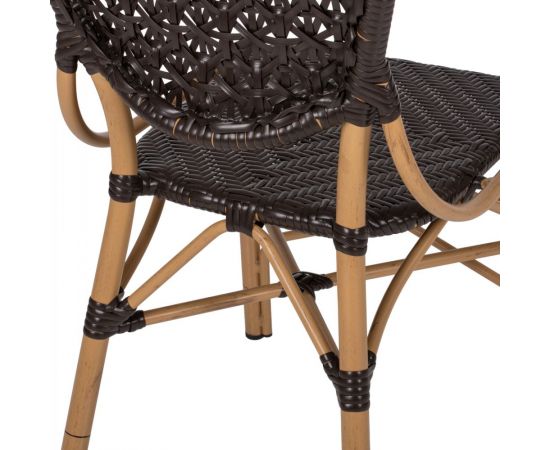 ΚΑΡΕΚΛΑ ΑΛΟΥΜΙΝΙΟΥ BAMBOO LOOK ΜΕ ΚΑΦΕ PE RATTAN HM5925.01 47x58x95Yεκ. - ΚΑΡΕΚΛΕΣ - ΠΟΛΥΘΡΟΝΕΣ στο Milonadakis.gr