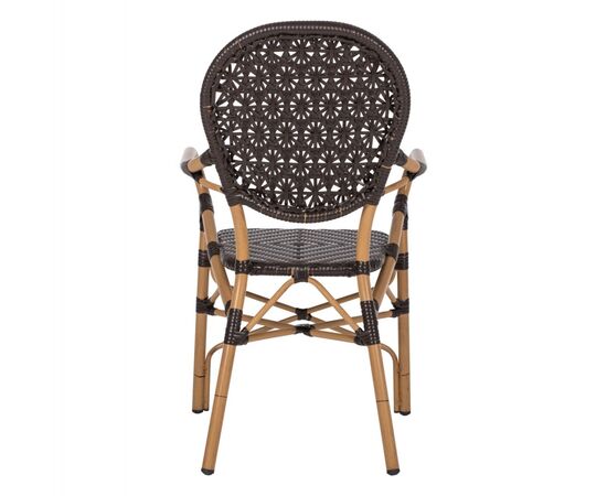 ΠΟΛΥΘΡΟΝΑ ΑΛΟΥΜΙΝΙΟΥ BAMBOO LOOK ΚΑΦΕ ΚΑΙ ΚΑΦΕ PE RATTAN HM5926.01 56x62x95Yεκ. - ΚΑΡΕΚΛΕΣ - ΠΟΛΥΘΡΟΝΕΣ στο Milonadakis.gr