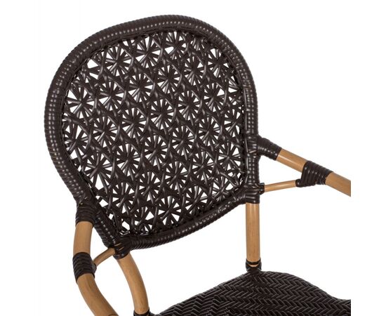 ΠΟΛΥΘΡΟΝΑ ΑΛΟΥΜΙΝΙΟΥ BAMBOO LOOK ΚΑΦΕ ΚΑΙ ΚΑΦΕ PE RATTAN HM5926.01 56x62x95Yεκ. - ΚΑΡΕΚΛΕΣ - ΠΟΛΥΘΡΟΝΕΣ στο Milonadakis.gr