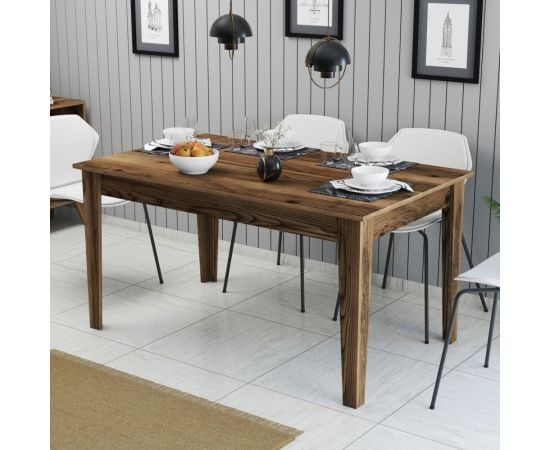 ΤΡΑΠΕΖΙ ΤΡΑΠΕΖΑΡΙΑΣ STANDARD HM9507.04 ΜΕΛΑΜΙΝΗ ΚΑΡΥΔΙ ME ΑΠΟΘHK.ΧΩΡΟ 145x88x75Yεκ. - ΤΡΑΠΕΖΙΑ ΚΟΥΖΙΝΑΣ στο Milonadakis.gr