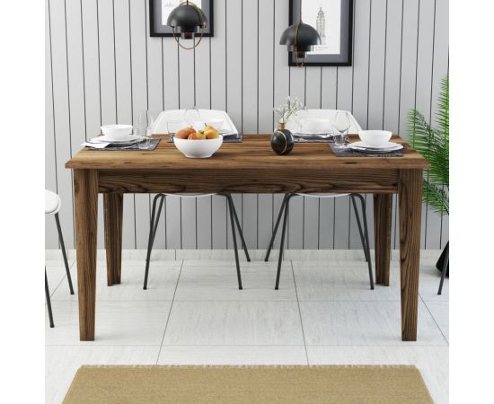 ΤΡΑΠΕΖΙ ΤΡΑΠΕΖΑΡΙΑΣ STANDARD HM9507.04 ΜΕΛΑΜΙΝΗ ΚΑΡΥΔΙ ME ΑΠΟΘHK.ΧΩΡΟ 145x88x75Yεκ. - ΤΡΑΠΕΖΙΑ ΚΟΥΖΙΝΑΣ στο Milonadakis.gr