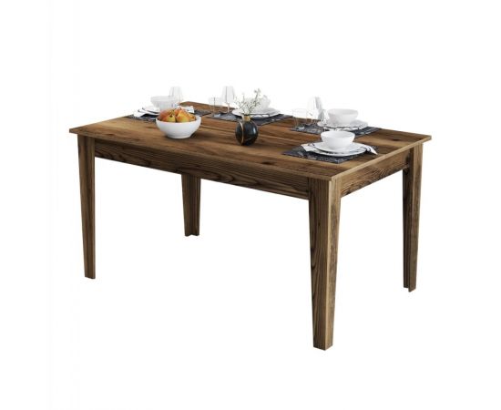 ΤΡΑΠΕΖΙ ΤΡΑΠΕΖΑΡΙΑΣ STANDARD HM9507.04 ΜΕΛΑΜΙΝΗ ΚΑΡΥΔΙ ME ΑΠΟΘHK.ΧΩΡΟ 145x88x75Yεκ. - ΤΡΑΠΕΖΙΑ ΚΟΥΖΙΝΑΣ στο Milonadakis.gr