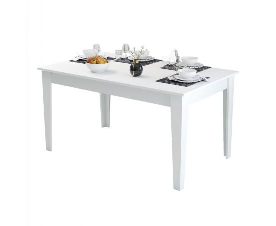 ΤΡΑΠΕΖΙ ΤΡΑΠΕΖΑΡΙΑΣ STANDARD HM9507.06 ΜΕΛΑΜΙΝΗ ΛΕΥΚΗ ΜΕ ΑΠΟΘΗΚ.ΧΩΡΟ 145x88x75Yεκ. - ΤΡΑΠΕΖΙΑ ΚΟΥΖΙΝΑΣ στο Milonadakis.gr