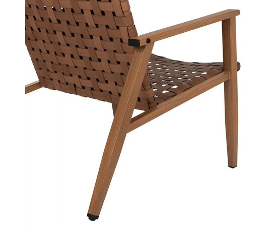ΠΟΛΥΘΡΟΝΑ FELIPE HM5868.01 ΜΕΤΑΛΛΟ ΟΨΗ ΞΥΛΟΥ & RATTAN ΔΕΡΜΑ-LOOK 63,5x75,5x77εκ. - ΚΑΡΕΚΛΕΣ - ΠΟΛΥΘΡΟΝΕΣ ΕΣ. στο Milonadakis.gr