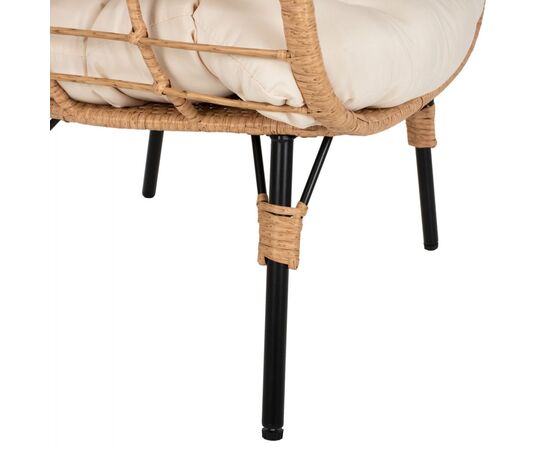 ΠΟΛΥΘΡΟΝΑ Τ.ΦΩΛΙΑ RATTAN HM5869.01 ΜΕΤΑΛ. ΠΟΔΙΑ ΜΑΥΡΑ 77x72x148 εκ. - ΚΑΡΕΚΛΕΣ - ΠΟΛΥΘΡΟΝΕΣ στο Milonadakis.gr