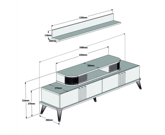 ΣΥΝΘΕΣΗ ΣΑΛΟΝΙΟΥ 2 ΤΜΧ ΦΥΣΙΚΟ OAK HM11848.01 - ΣΥΝΘΕΣΕΙΣ ΣΑΛΟΝΙΟΥ στο Milonadakis.gr